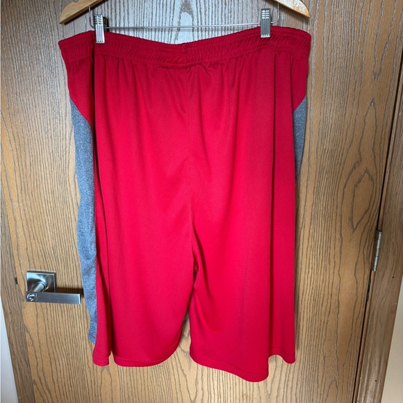 Varsity Red and Gray Athletic Shorts - Picture 6 of 7